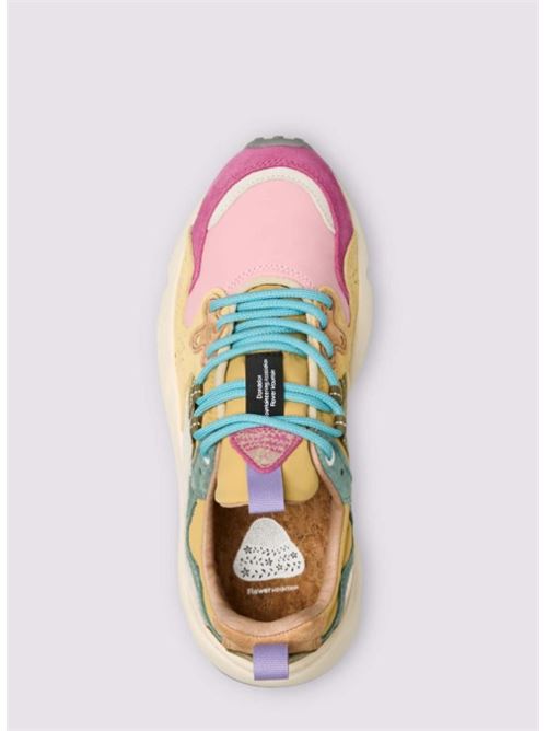 yamano 3 woman suede/nylon FLOWER MOUNTAIN | 1L13-001-2017817.FUCHSIA-LIGHT PINK
